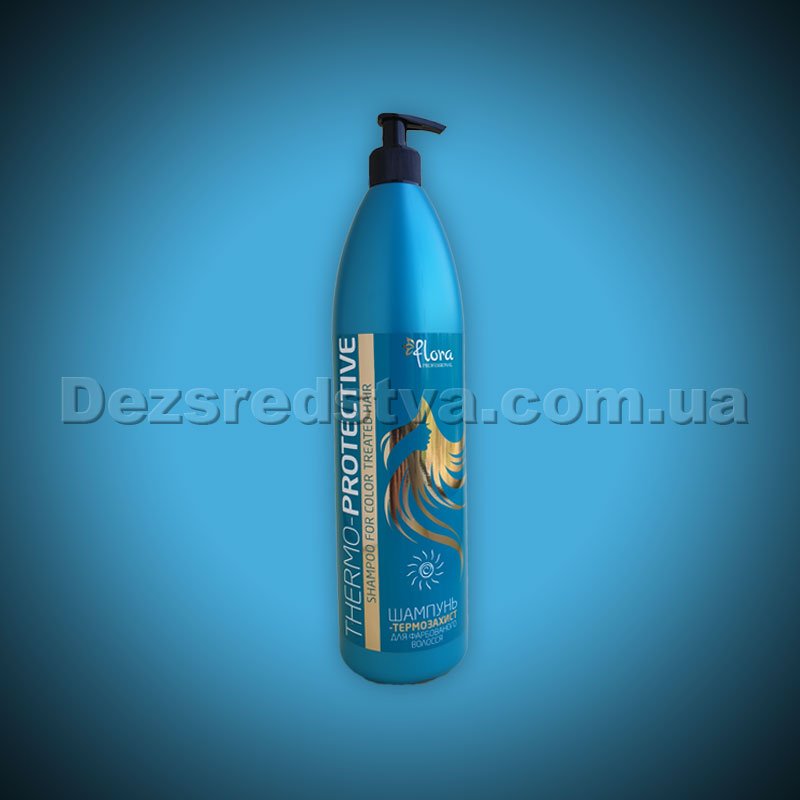 Шампунь-термозащита для окрашенных волос Flora professional 1000мл